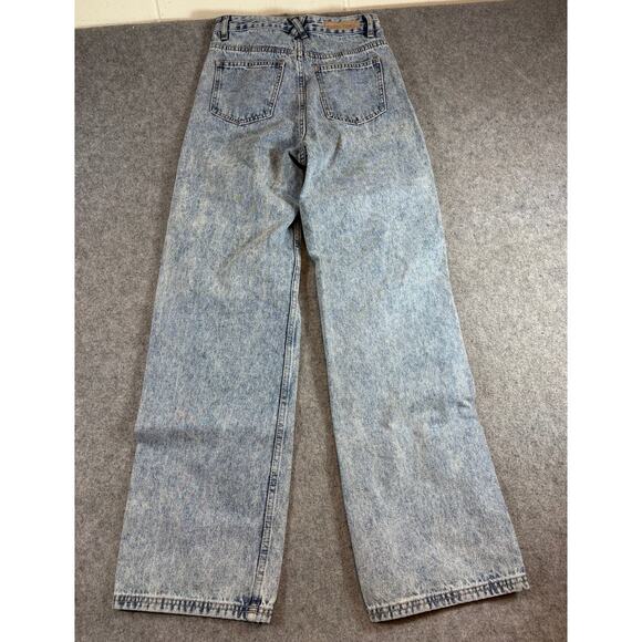 White Fox Denim - White Fox Straight Jeans Womens Small Blue Denim Cotton Light Wash Grunge Goth
